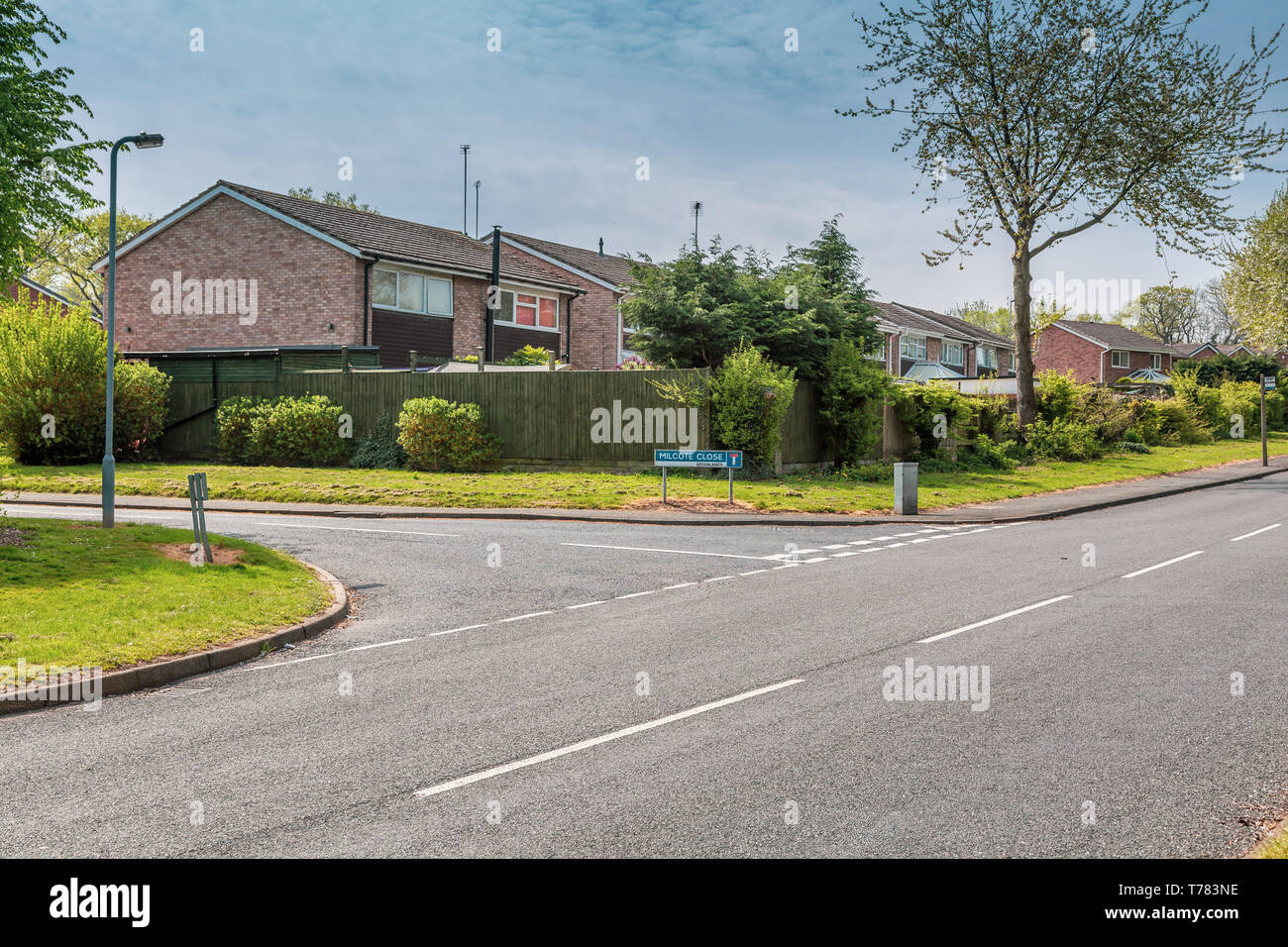 Lapworth chiudere Throckmorton Rd, Greenlands, Redditch. Foto Stock