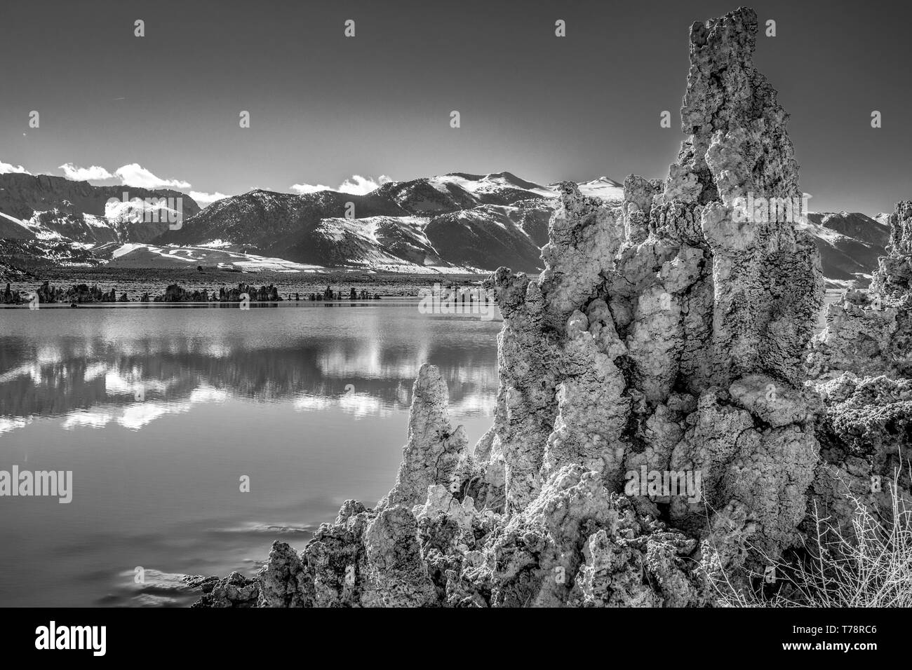 Mono lago con le sue incredibili torri di tufo Foto Stock