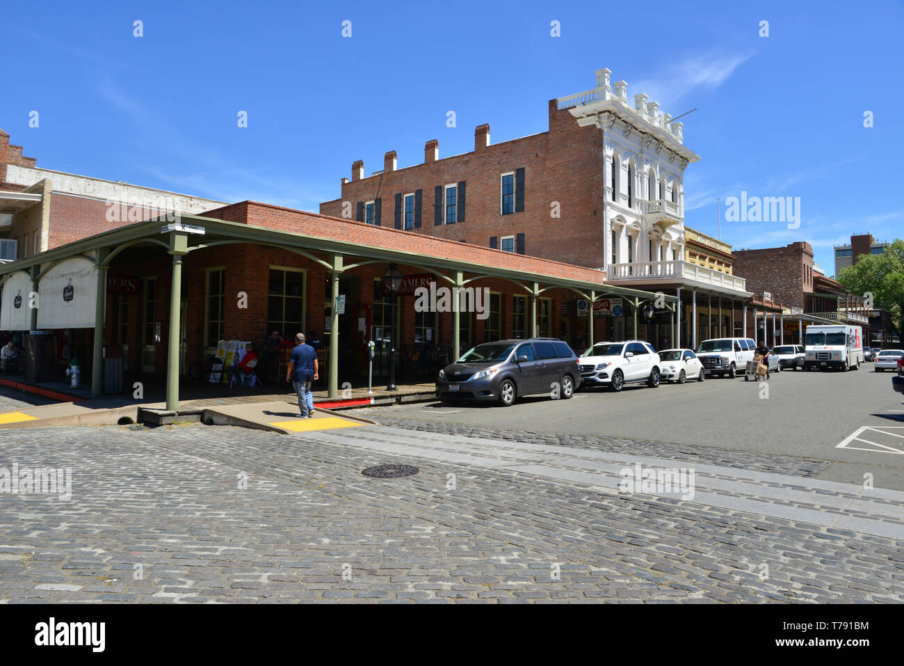 Sacramento old town. Foto Stock