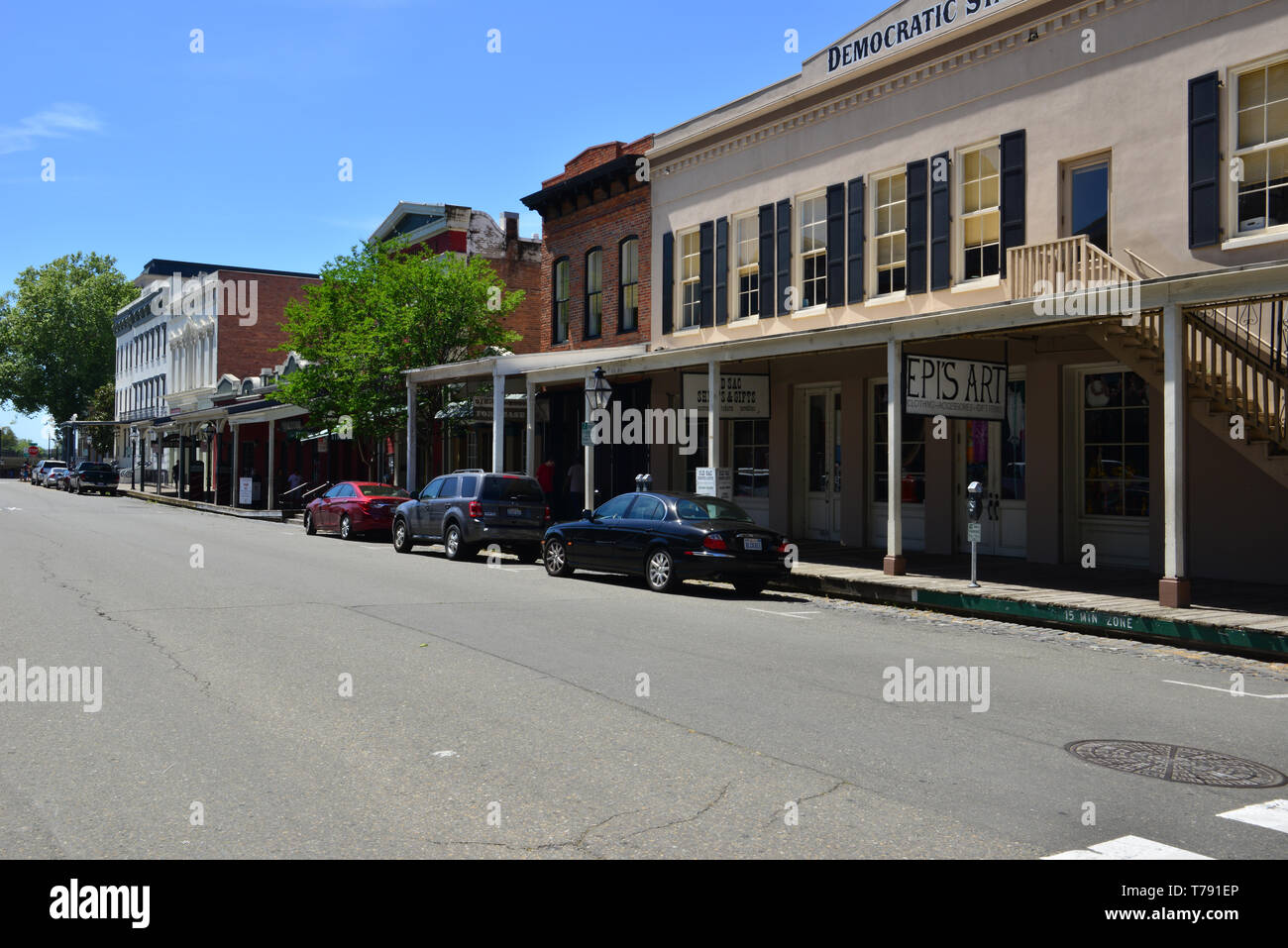 Sacramento old town. Foto Stock