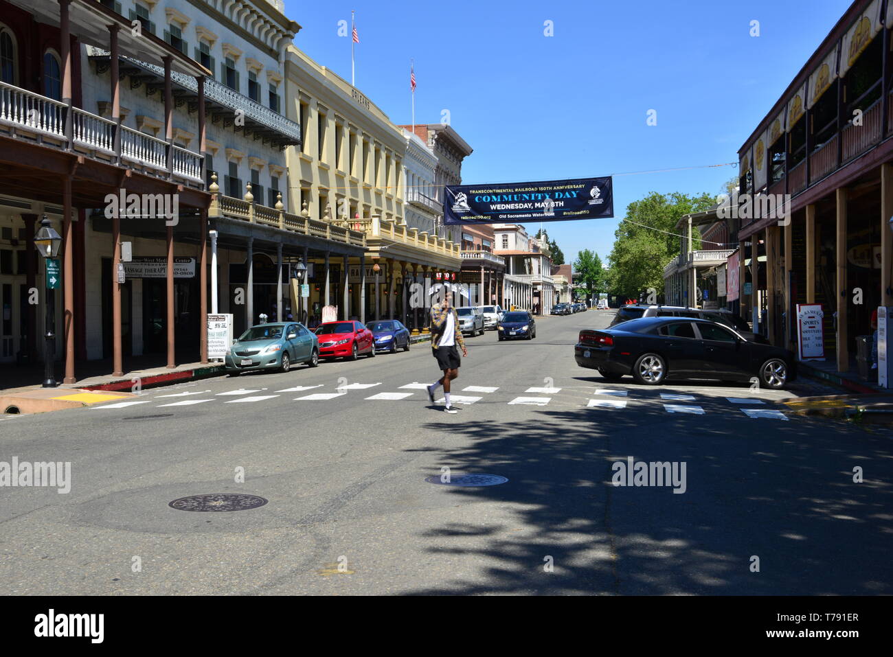 Sacramento old town. Foto Stock