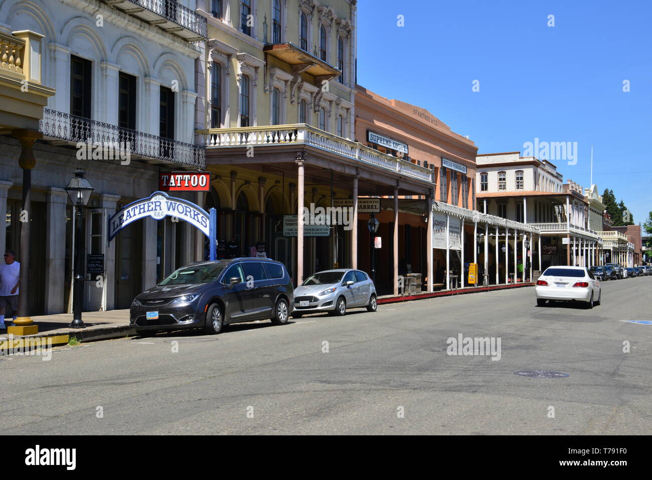 Sacramento old town. Foto Stock