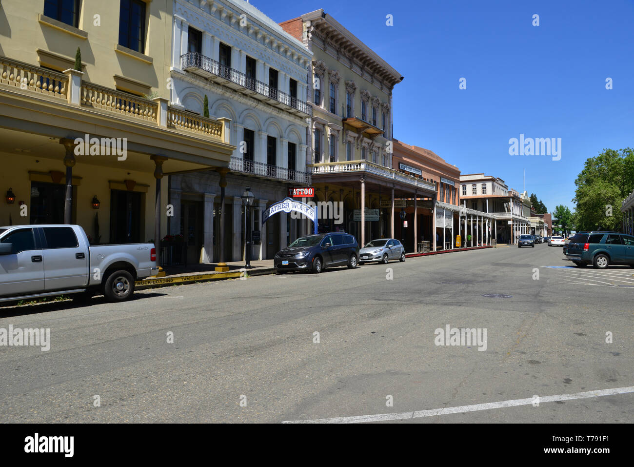 Sacramento old town. Foto Stock