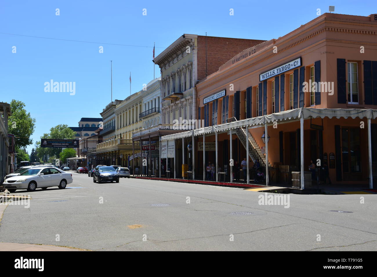 Sacramento old town. Foto Stock