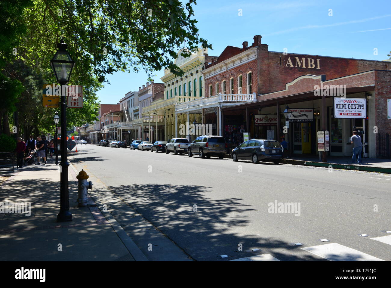 Sacramento old town. Foto Stock