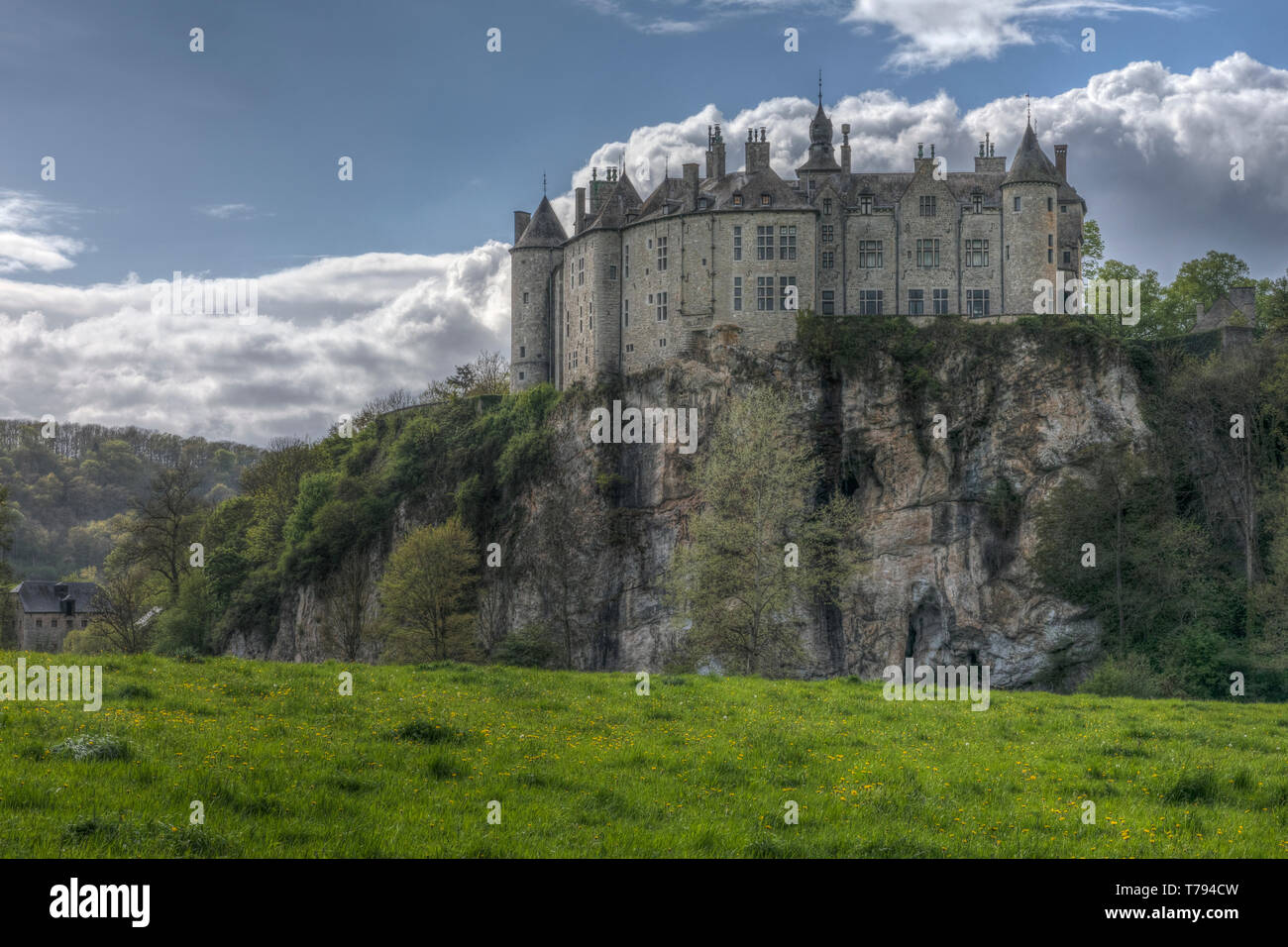 Il castello di Walzin, Dinant, Namur, Belgio, Europa Foto Stock