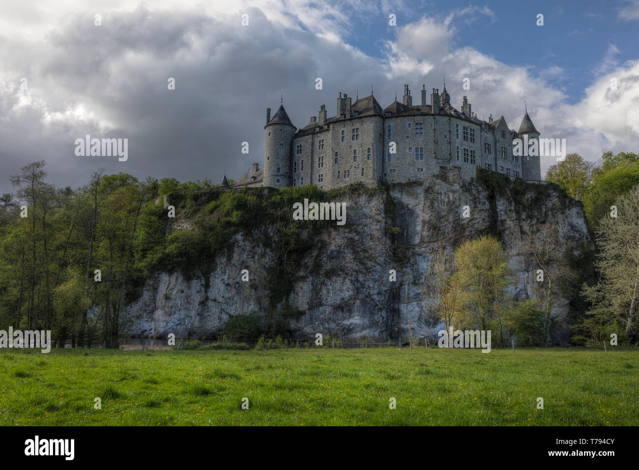 Il castello di Walzin, Dinant, Namur, Belgio, Europa Foto Stock