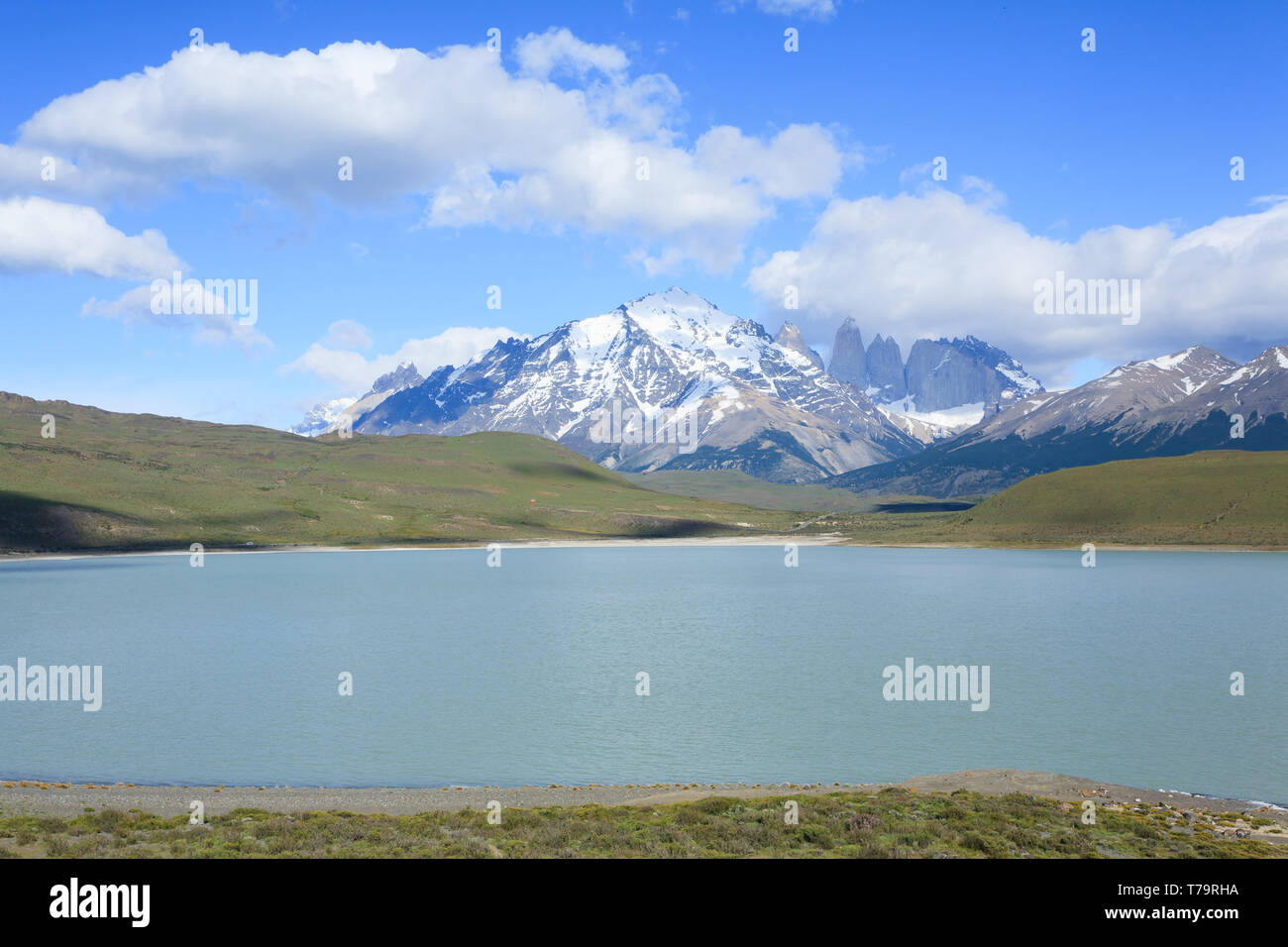 Parco Nazionale di Torres del Paine Cile. Patagonia Cilena paesaggio Foto Stock