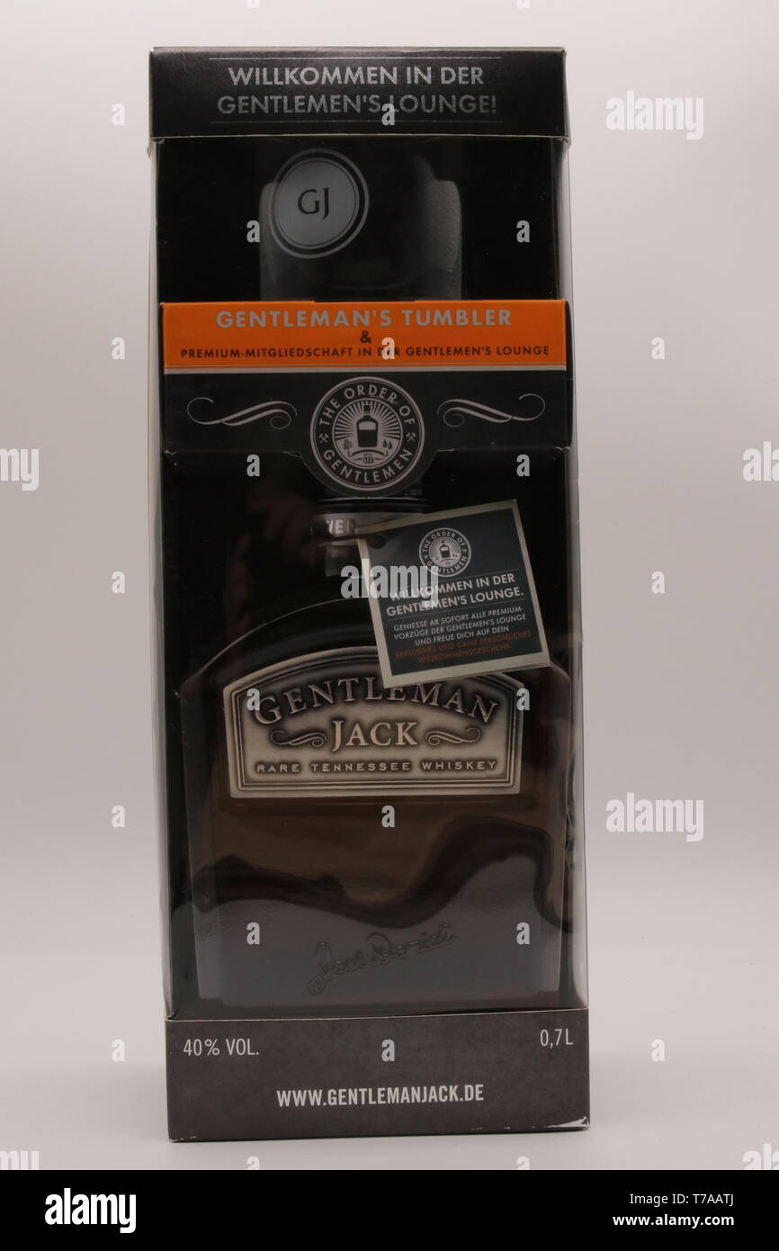 Gentleman scatolato di Jack Jack Daniels Foto Stock