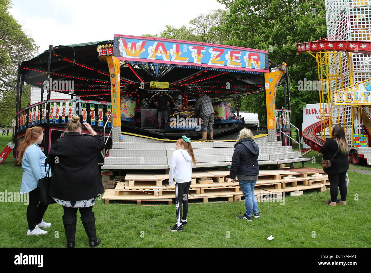 Parco Towneley Burnley LANCASHIRE REGNO UNITO fiera del divertimento week-end festivo di maggio Foto Stock