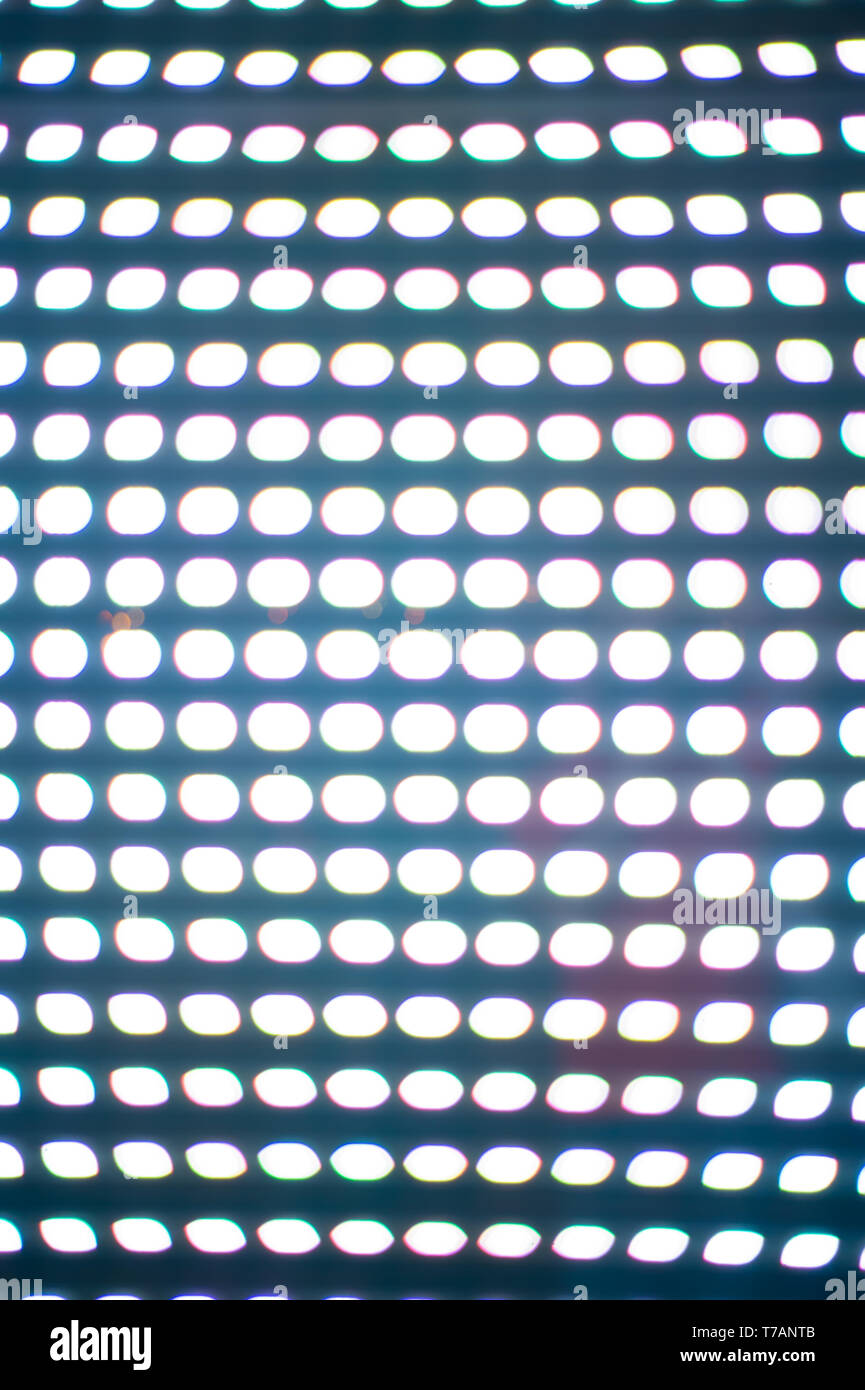 Punti dello sfondo. Discoteca sfondo astratto. Palla da discoteca texture. Abstract sfondo con una discoteca luci design. Frizzante particelle magico. traliccio cerchio e le luci spot. Digitale o Cyber superficie. Foto Stock