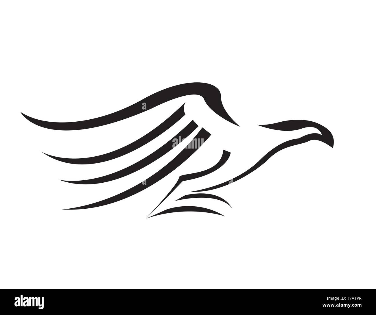 Eagle Logo illustrazione vettoriale Illustrazione Vettoriale