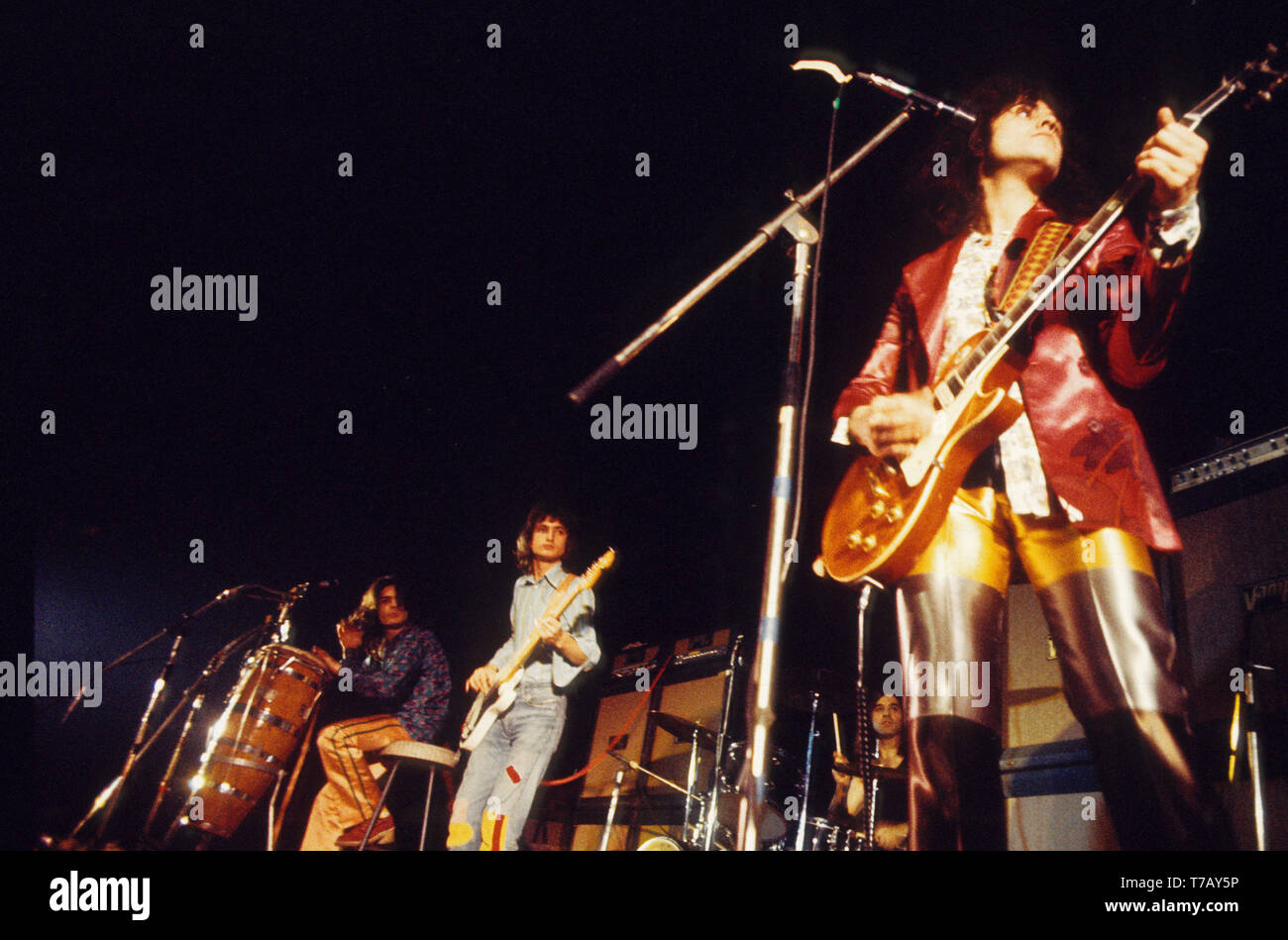 Marc Bolan di glitterrock gruppo T-Rex Amsterdam, Paesi Bassi - 1972 Foto Stock