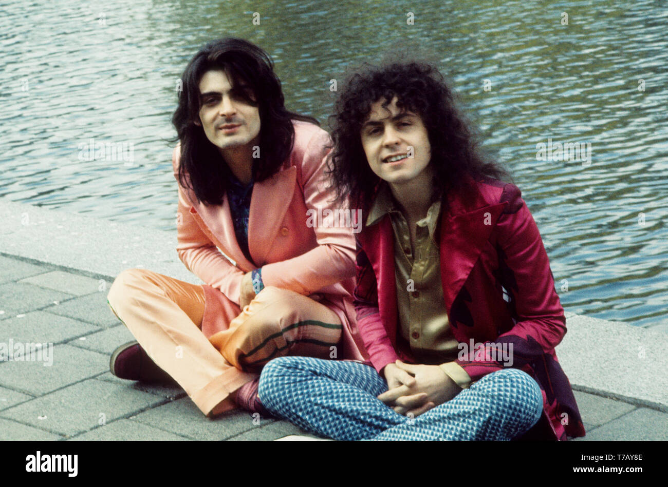 Marc Bolan di glitterrock gruppo T-Rex Amsterdam, Paesi Bassi - 1972 Foto Stock