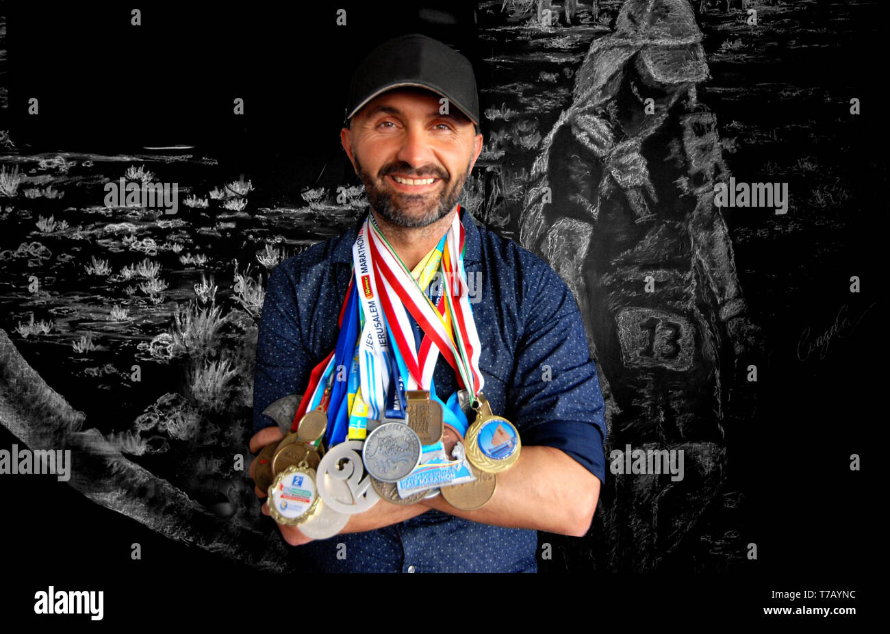 Ritratto di mr. Giuseppe de rosa italian ultramarathon runner Foto stock -  Alamy