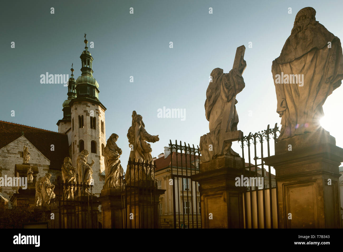 San Andrea chiesa nella città vecchia di Cracovia in Polonia Foto Stock