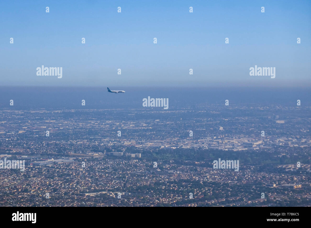 Vedute aeree di Los Angeles Foto Stock