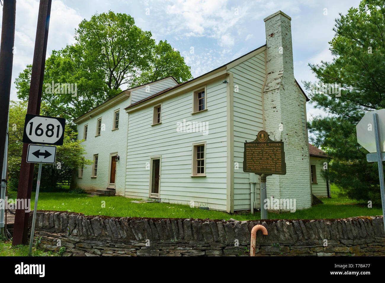 Offut-Cole Tavern a Woodford County Kentucky Foto Stock