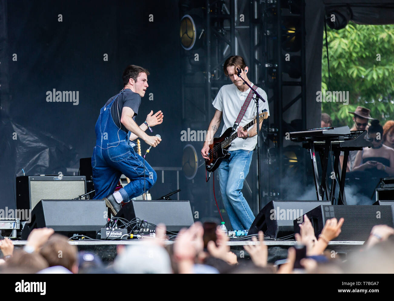 ATLANTA, Georgia - 04 Maggio: Dylan Minette del Bauges e 13 motivi per cui compie durante il giorno 2 di traballante ginocchia Music Festival ad Atlanta Central Park a Maggio 04, 2019 in Atlanta, Georgia. Foto: Ryan Fleisher/imageSPACE/MediaPunch Foto Stock