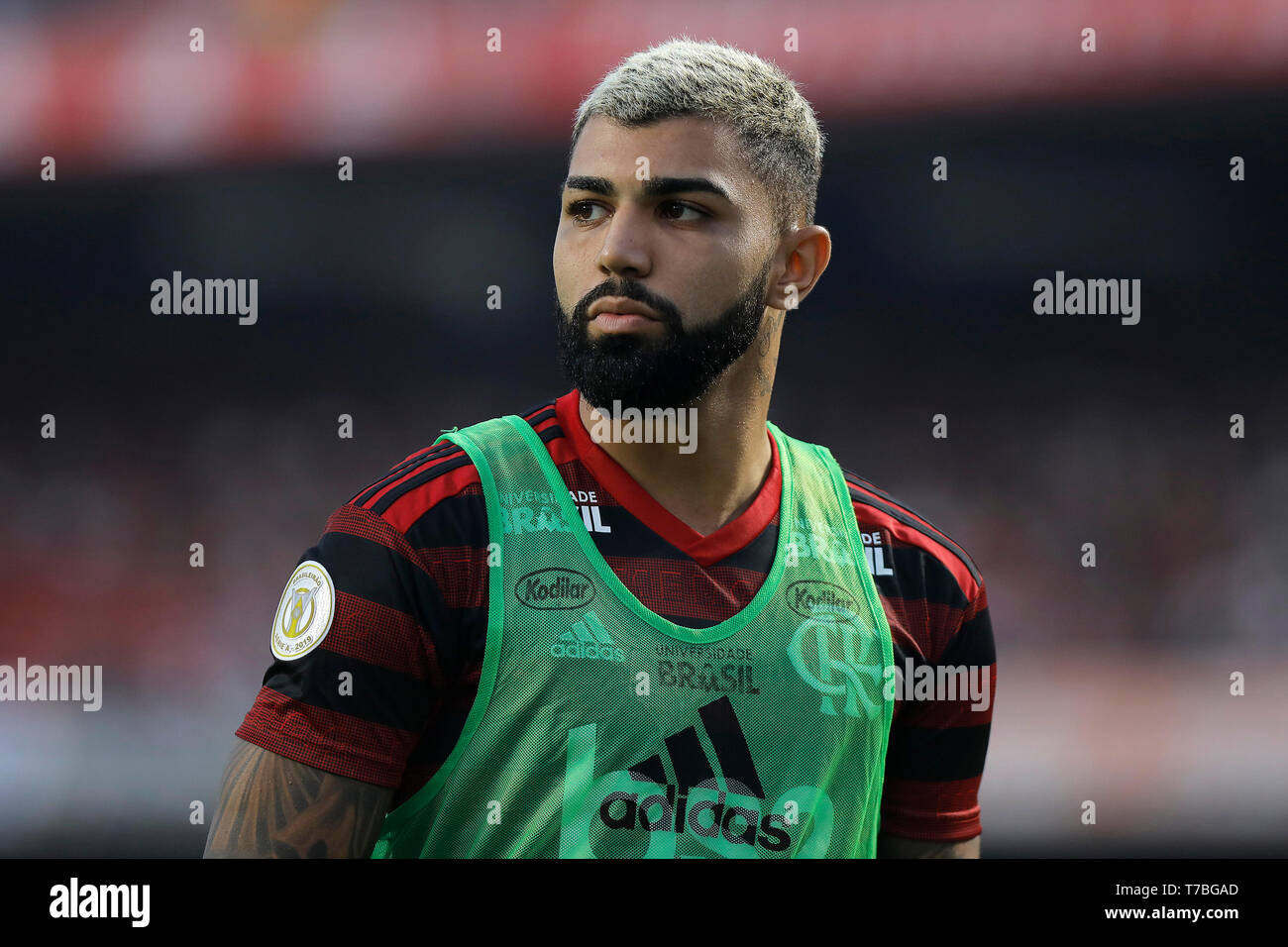 SP - Sao Paulo - 05/05/2019 - un brasiliano 2019, Sao Paulo X Flamengo - il giocatore Gabriel Barbosa del Flamengo durante una partita contro il Sao Paulo al Morumbi Stadium per il campionato brasiliano a 2019. Foto: Daniel Vorley / AGIF Foto Stock