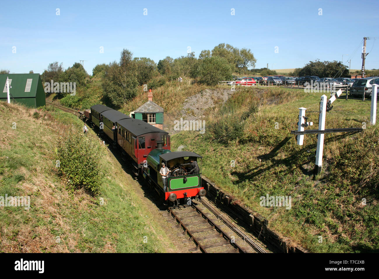 Tanfield Railway, County Durham, Regno Unito, settembre 2009, vista sulla storica Tanfield Railway Foto Stock