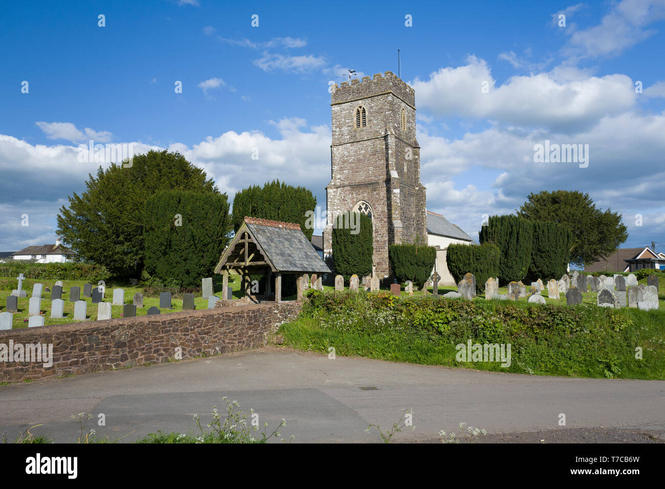 Chiesa di tutti i santi, Rackenford, Devon, Regno Unito Foto Stock