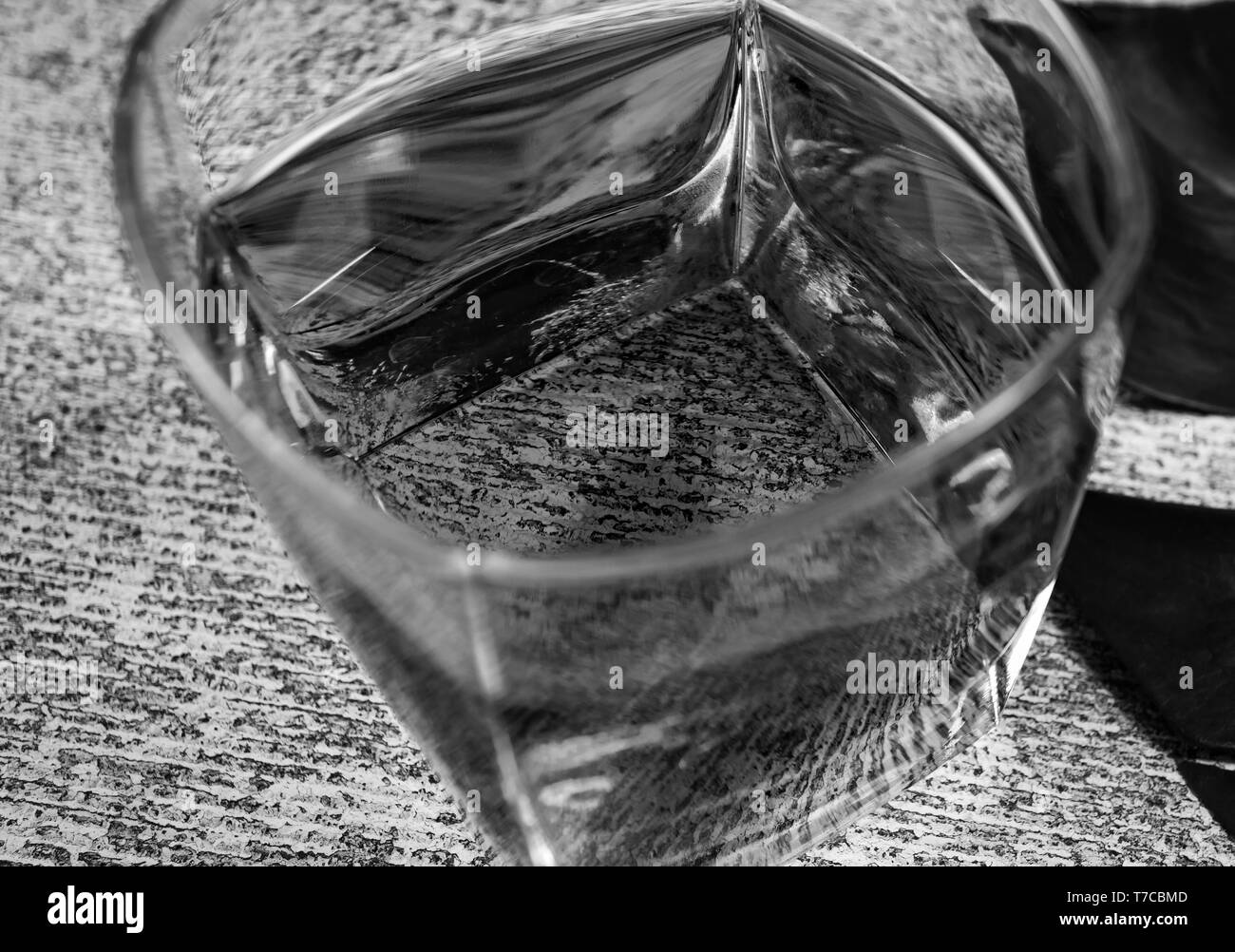 Cognac in un bicchiere Old Fashion Foto Stock