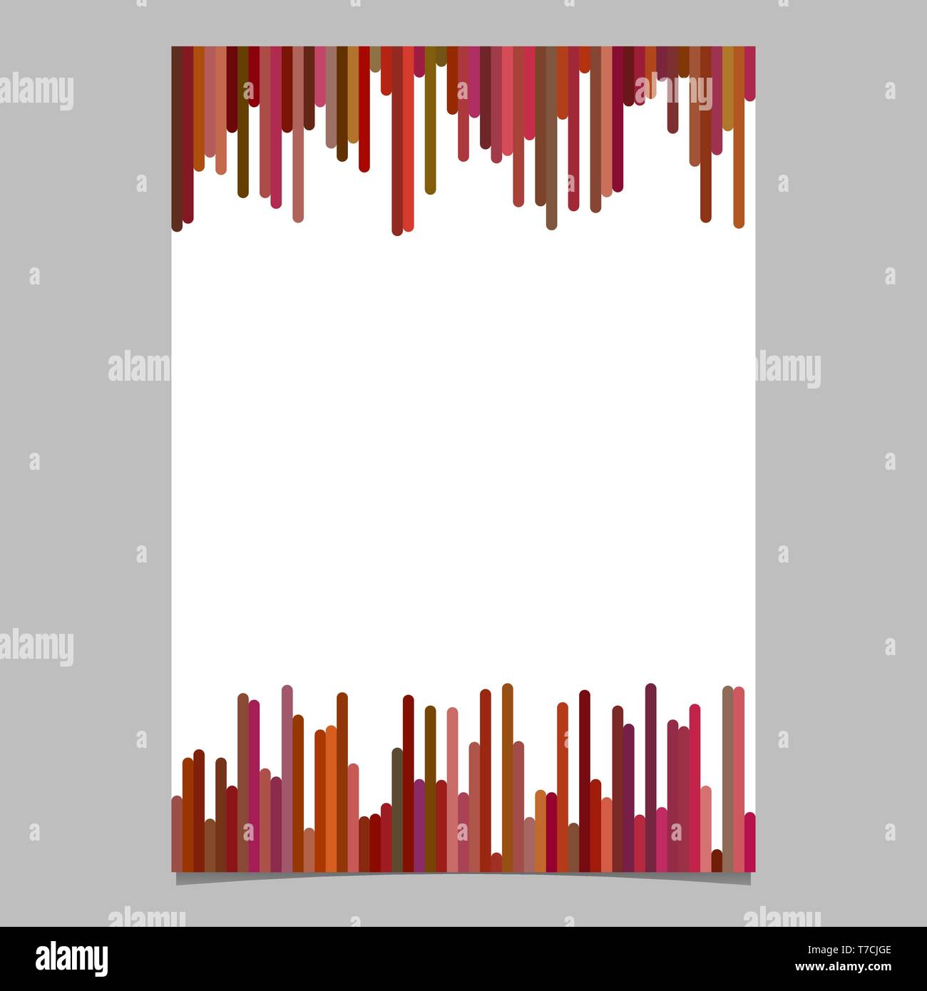 Vuoto modello brochure da strisce verticali - vettore vuoto lo sfondo della pagina Illustrazione Vettoriale