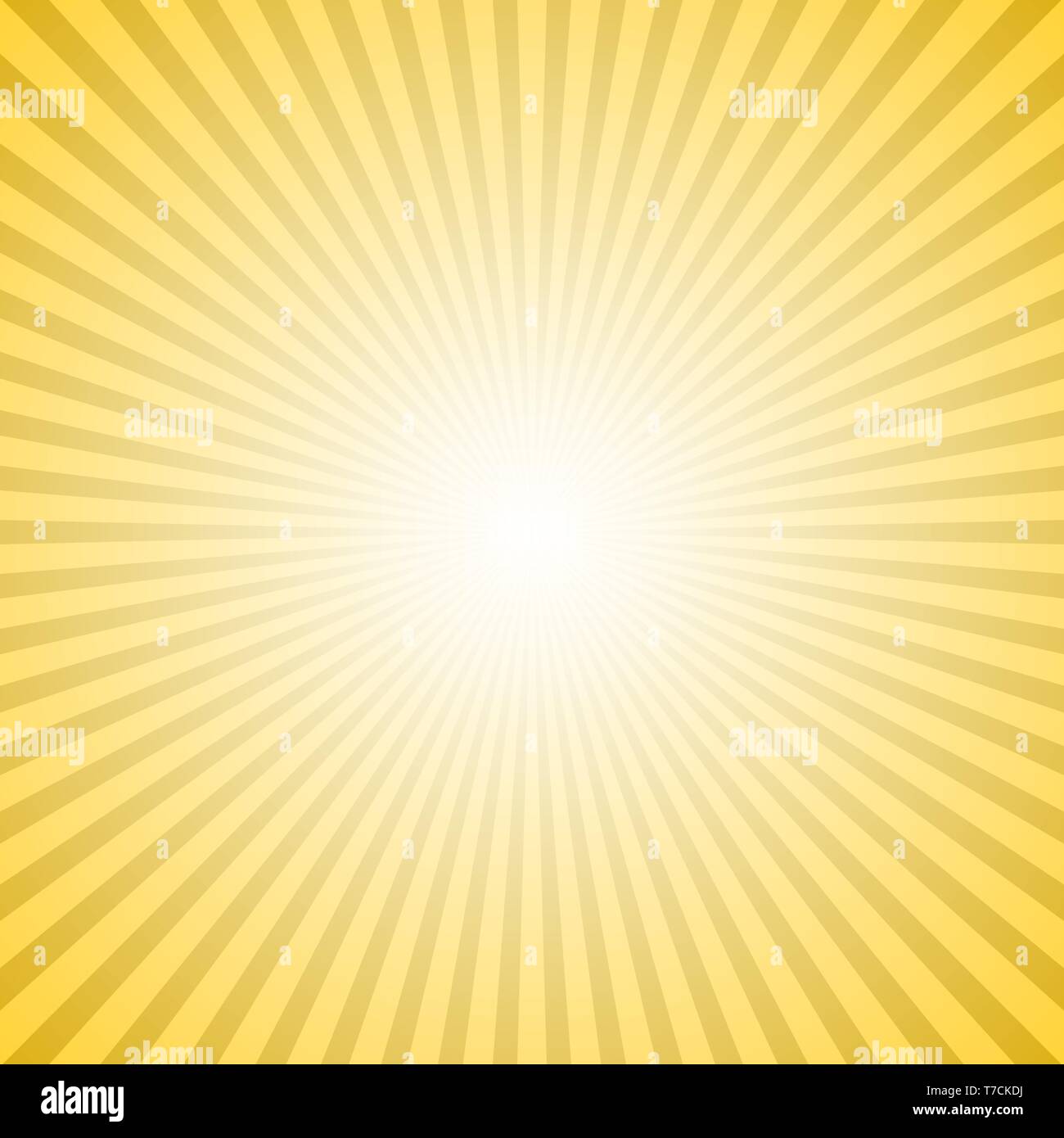 Sun gradiente dello sfondo burst - illustrazione vettoriale con linee radiali Illustrazione Vettoriale