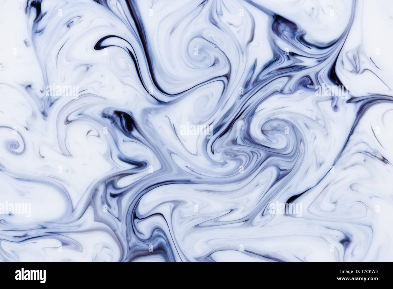 Blu scuro e bianco marmo unico sfondo astratto Foto Stock