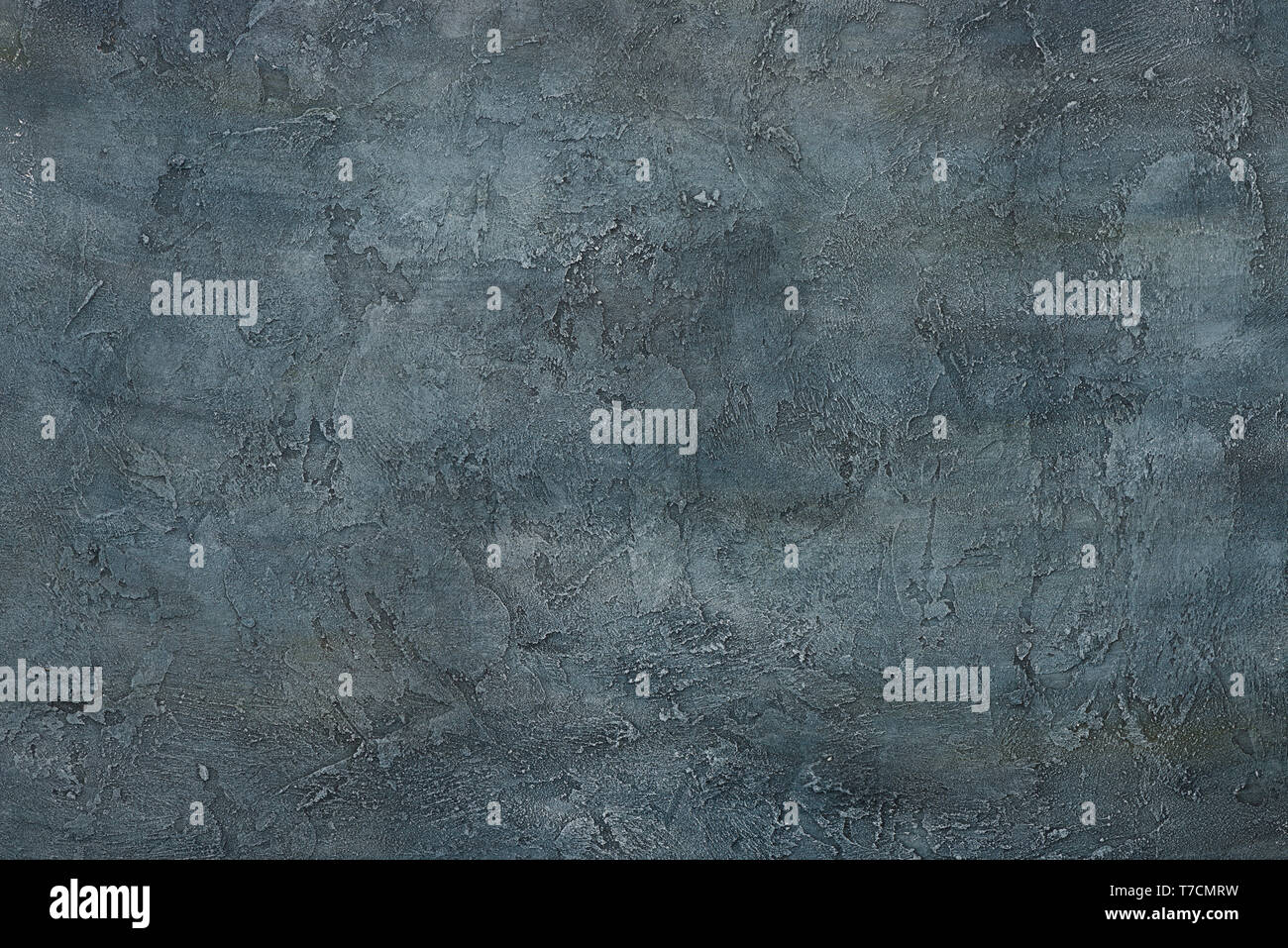 Dark grunge astratto arte decorativa design texture blu grigio cemento stucco sfondo tabella Foto Stock