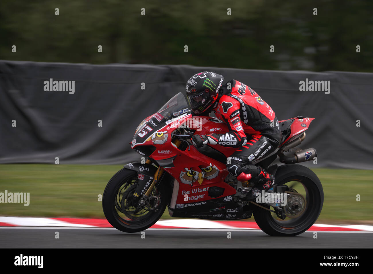 Ex Moto GP rider Scott Redding racing per la prima volta ad Oulton Park Foto Stock