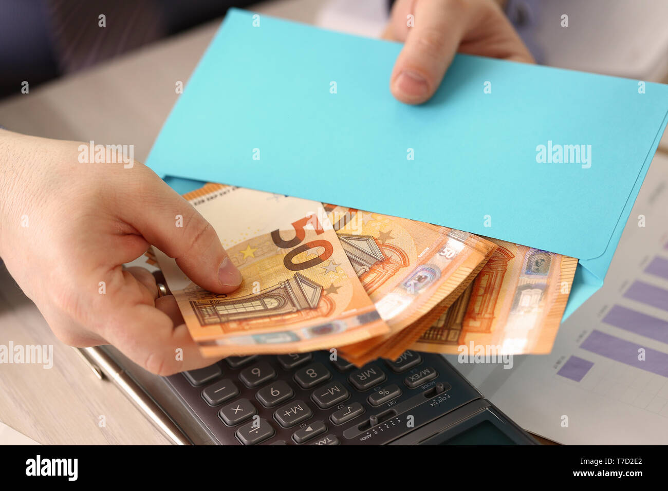 Risparmio di denaro Business Analytics Relazione di bilancio Foto Stock