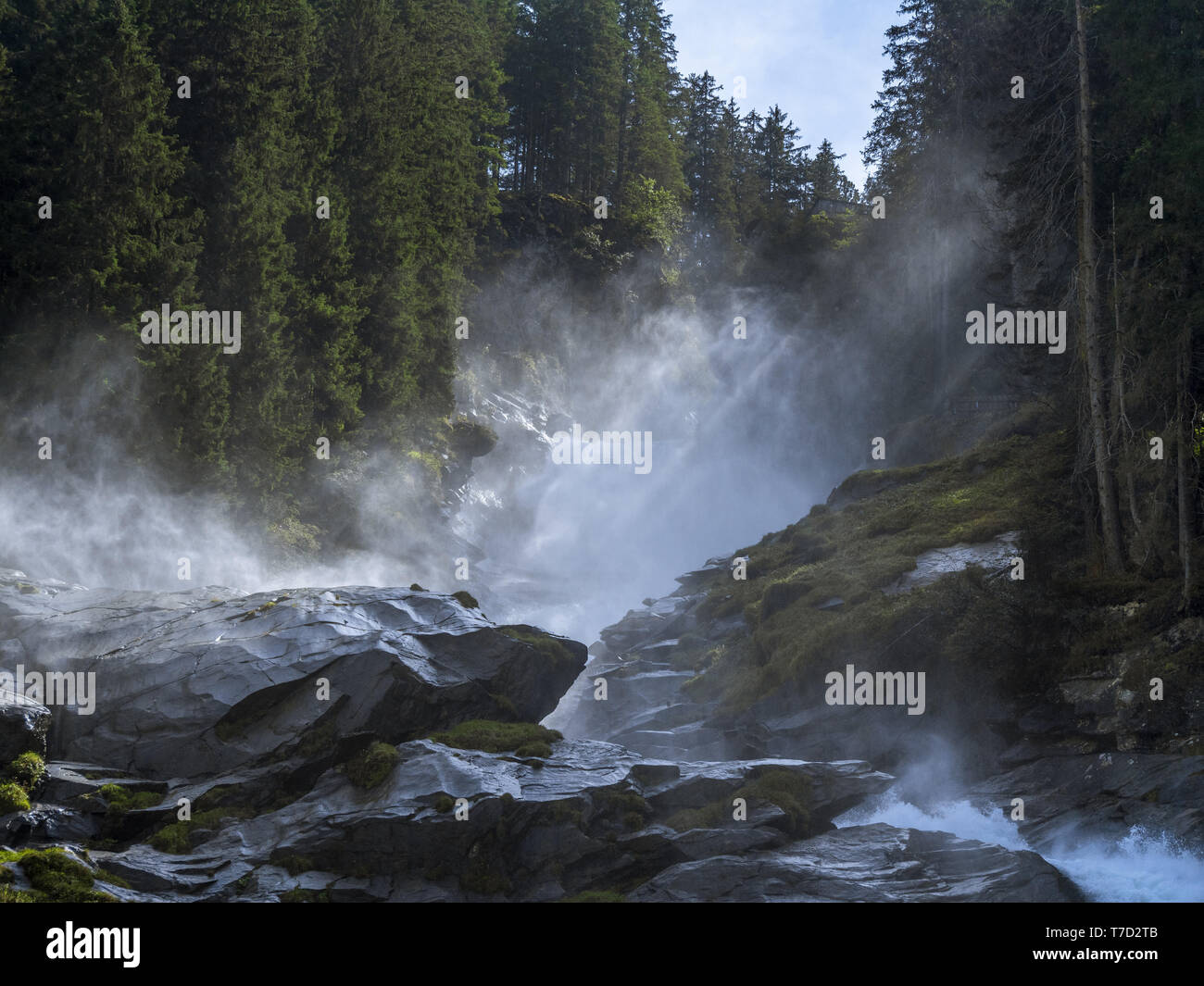 Krimmler Falls, Salzburger Land, Austria Foto Stock