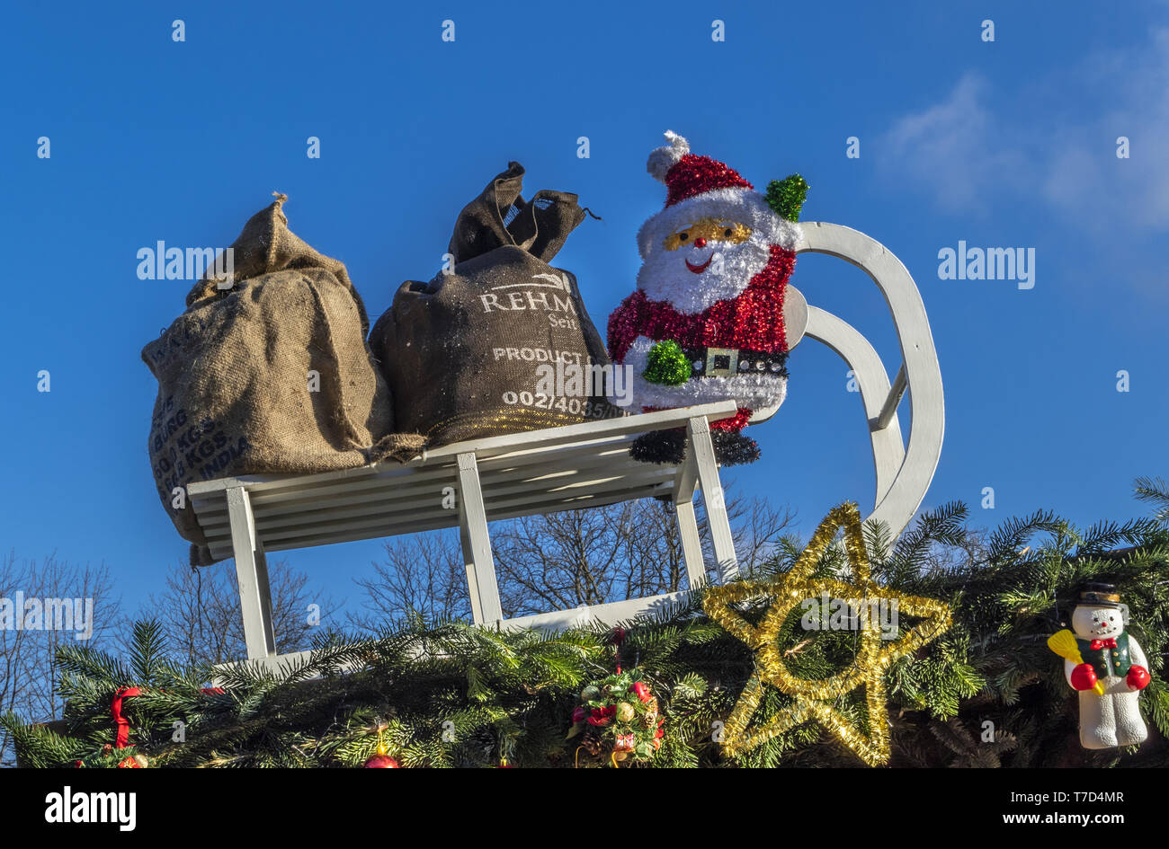 Mercatino di Natale di Baden Baden, Germania Foto Stock