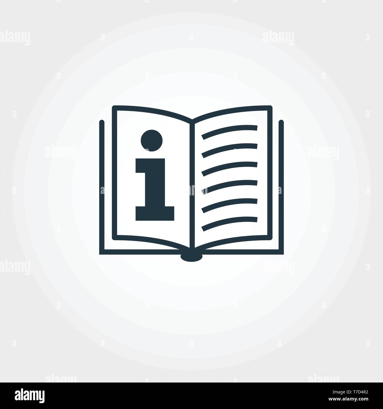 Icona informazioni. Monochome design premium da parte delle imprese di raccolta di icone. UX e UI pittogramma semplice icona delle informazioni Illustrazione Vettoriale