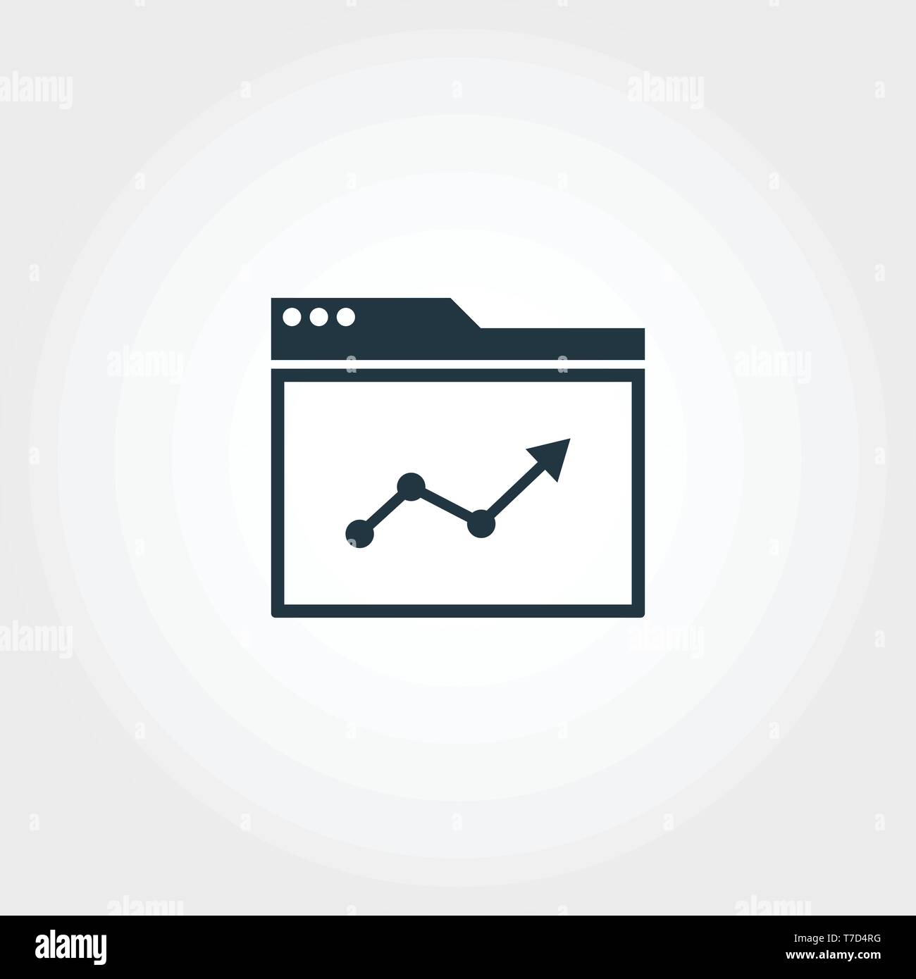 Icona di marketing. Monochome design premium da parte delle imprese di raccolta di icone. UX e UI pittogramma semplice icona di marketing Illustrazione Vettoriale