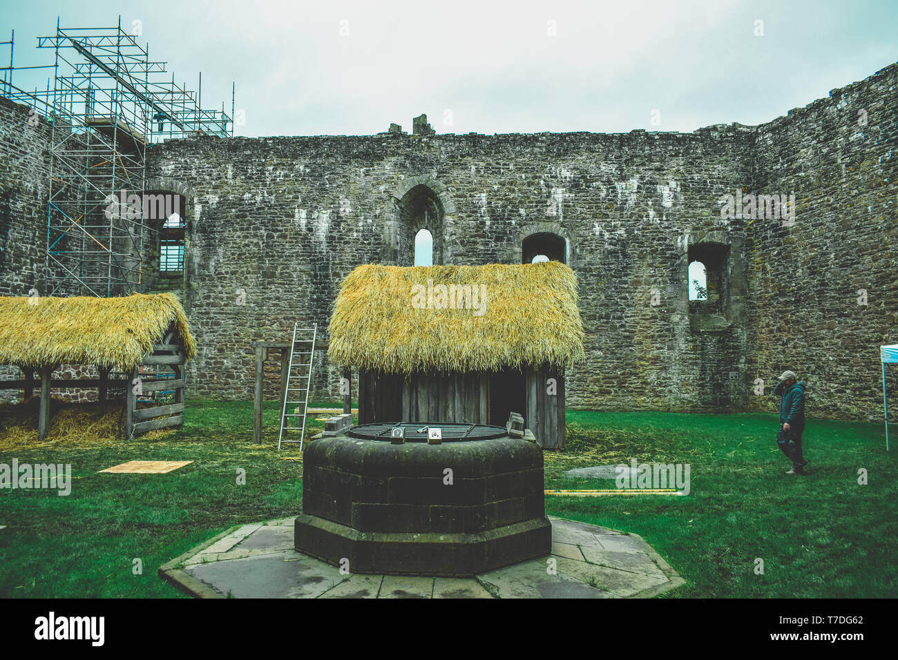 Doune Castle in Scozia dove gioco di Troni è filmata - castello di Winterfell Foto Stock