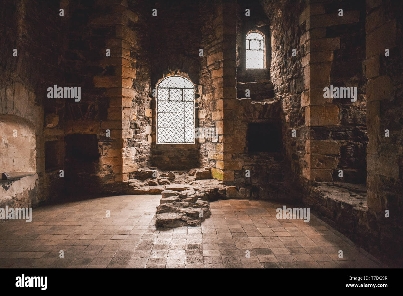 Doune Castle in Scozia dove gioco di Troni è filmata - castello di Winterfell Foto Stock