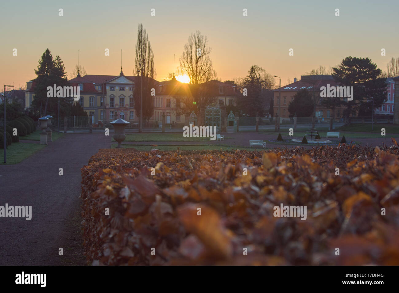 Sunrise nel Gotha dell'Orangerie Foto Stock