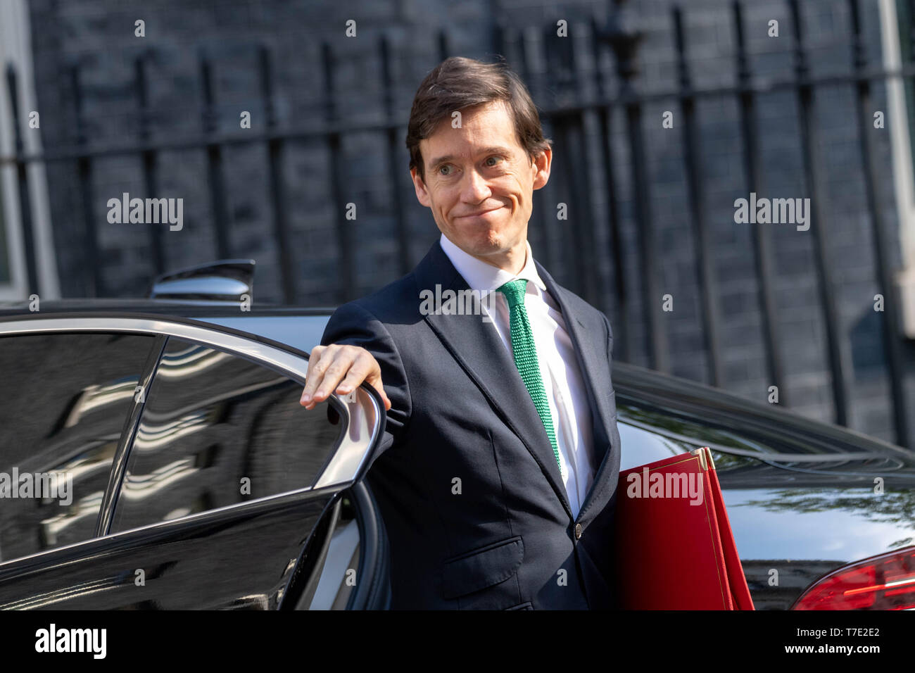 Londra, Regno Unito. Il 7 maggio 2019. Rory Stewart lo Sviluppo Internazionale Segretario arriva in una riunione del gabinetto a 10 Downing Street, Londra Credito: Ian Davidson/Alamy Live News Foto Stock