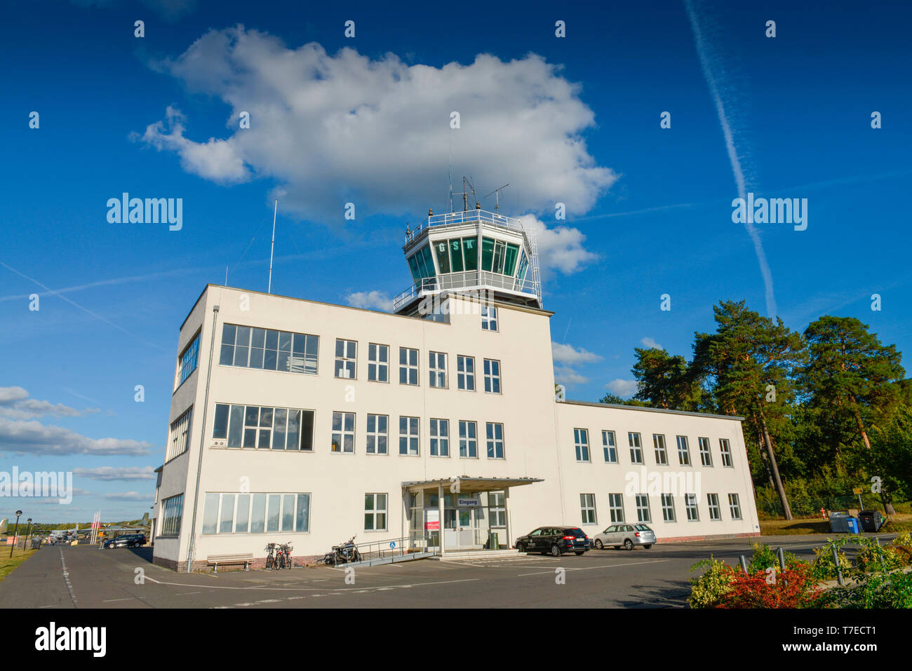 Towergebaeude, Militaerhistorisches Museum, Flugplatz Gatow, Berlino, Deutschland, Torre Towergebäude Foto Stock