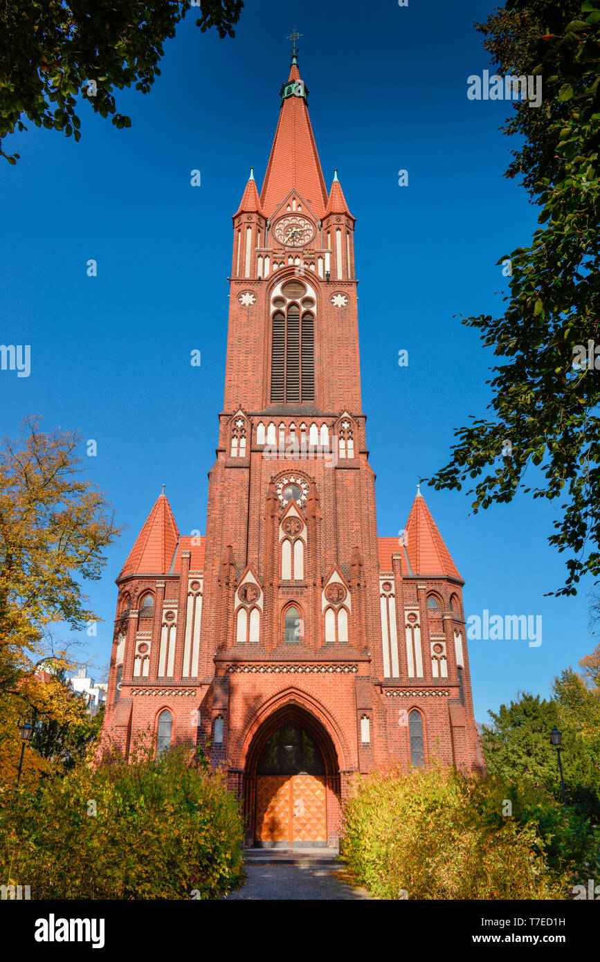 Pauluskirche, Hindenburgdamm, Lichterfelde Berlino, Deutschland Foto Stock