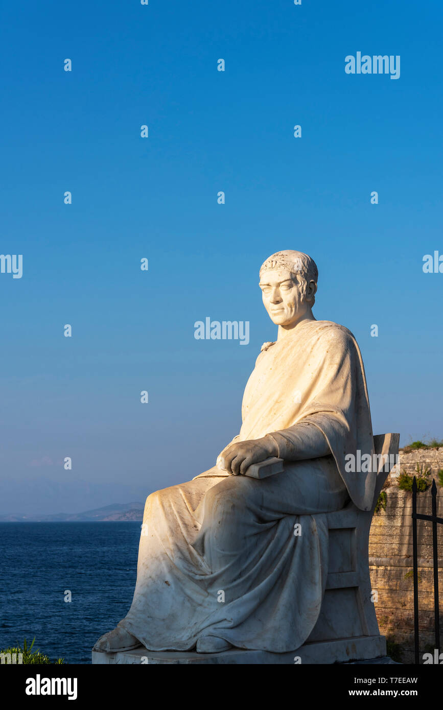 Frederick Nord monumento, Bosschetto Park, Corfu','isola di Corfu, Isole Ionie, Grecia Foto Stock