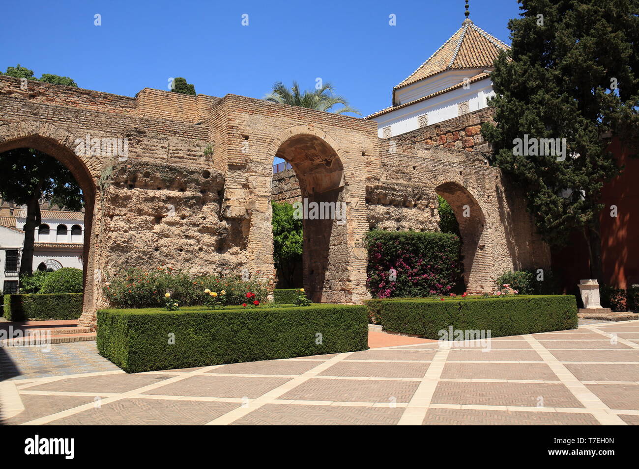 Palazzo di Alcazar, Siviglia, Andalusia, Spagna Foto Stock