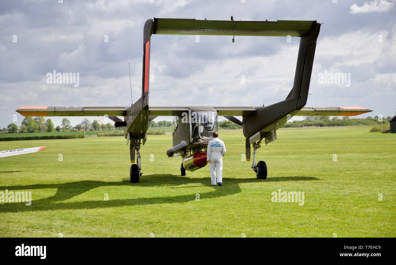 North American Rockwell OV-10B Bronco del Bronco Demo Team Foto Stock