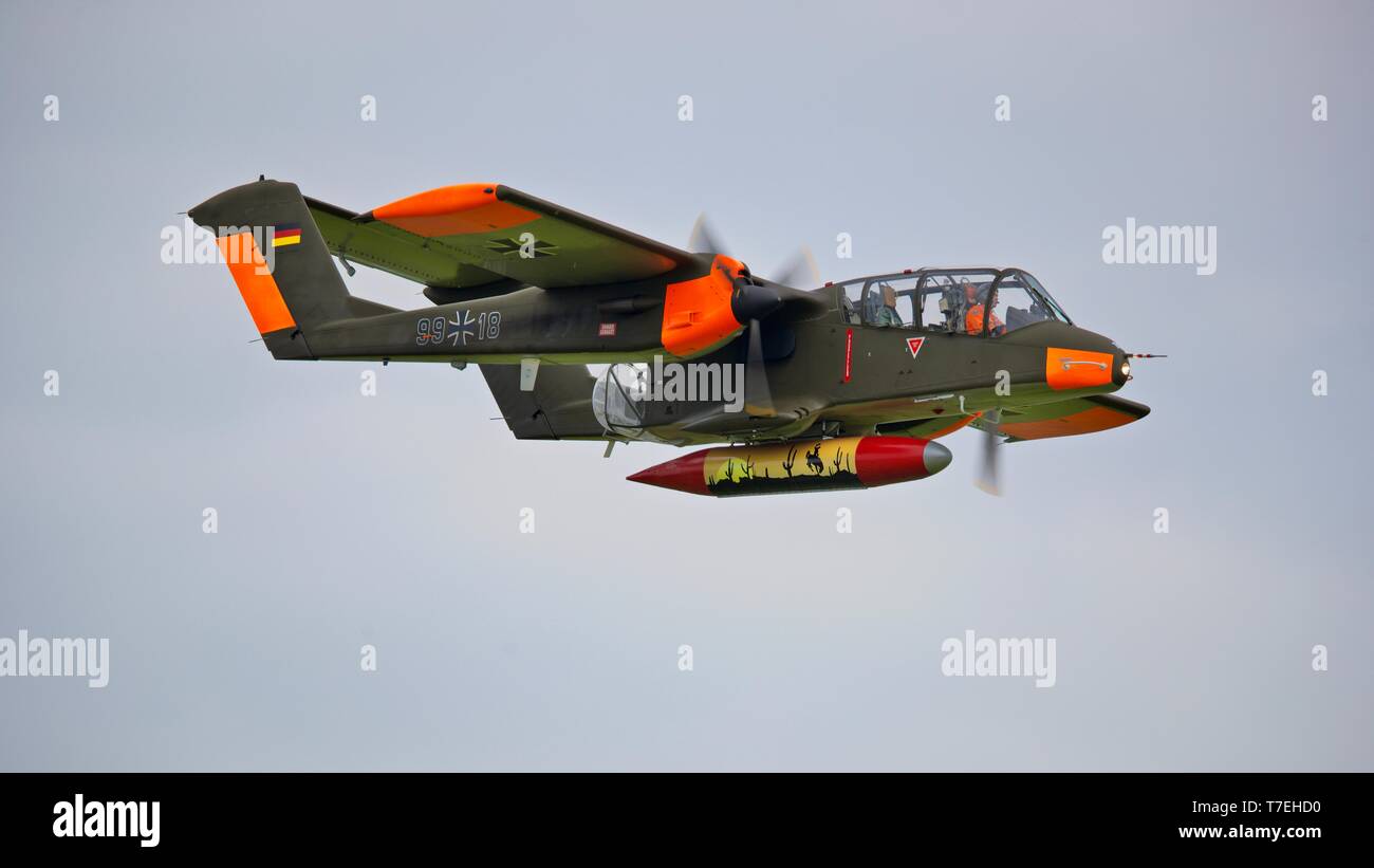 North American Rockwell OV-10B Bronco del Bronco Demo Team Foto Stock