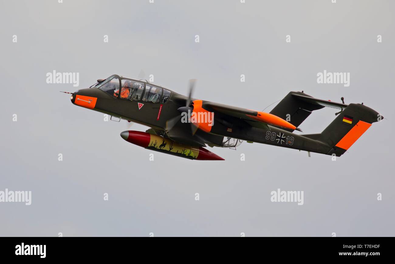 North American Rockwell OV-10B Bronco del Bronco Demo Team Foto Stock