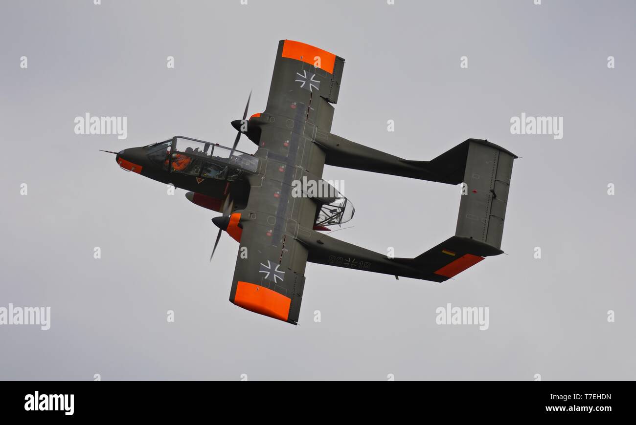 North American Rockwell OV-10B Bronco del Bronco Demo Team Foto Stock