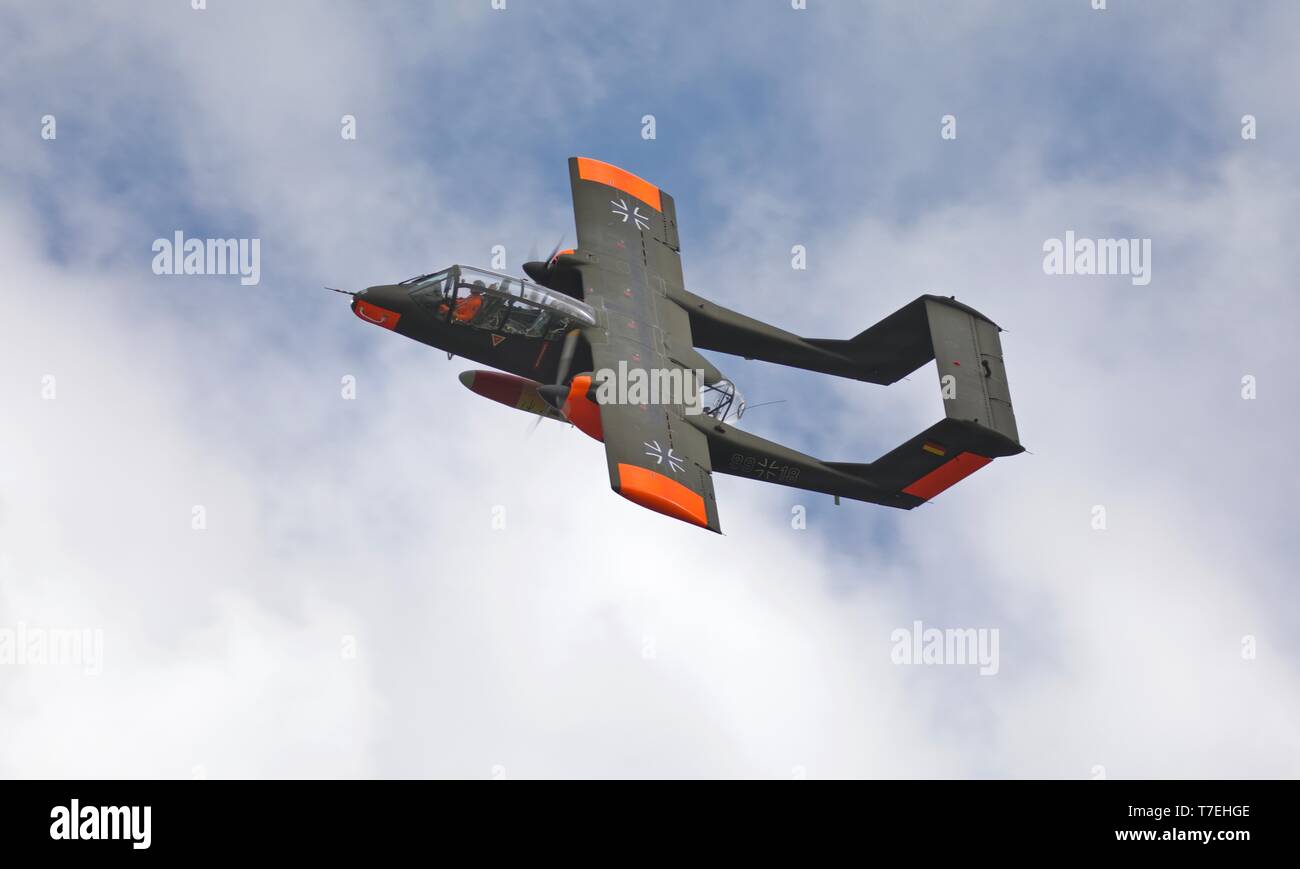 North American Rockwell OV-10B Bronco del Bronco Demo Team Foto Stock